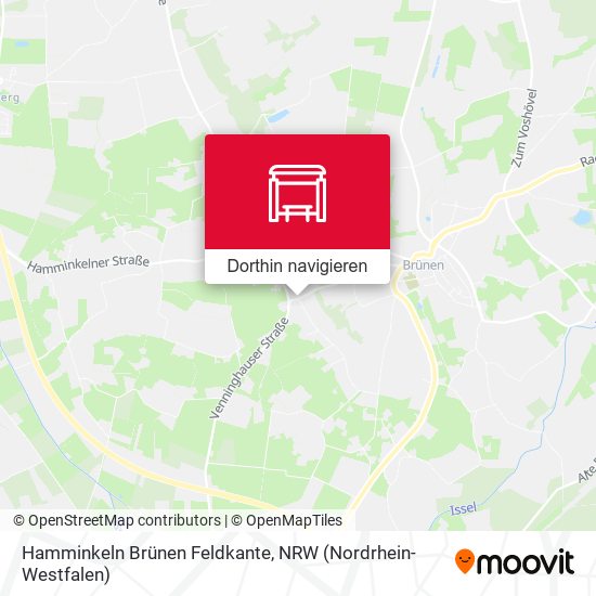 Hamminkeln Brünen Feldkante Karte
