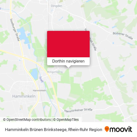 Hamminkeln Brünen Brinksteege Karte