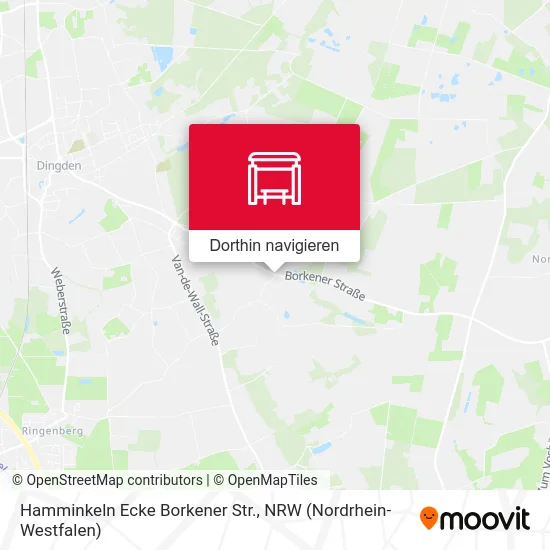 Hamminkeln Ecke Borkener Str. Karte