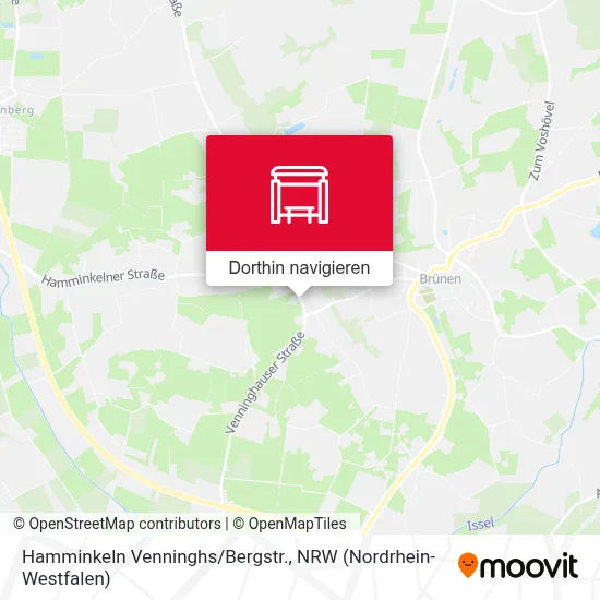 Hamminkeln Venninghs/Bergstr. Karte