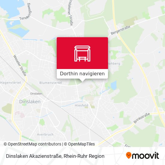 Dinslaken Akazienstraße Karte