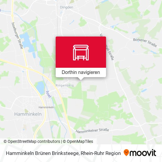 Hamminkeln Brünen Brinksteege Karte