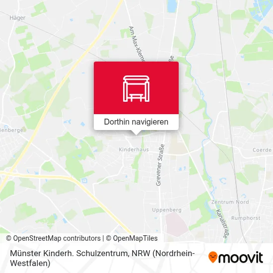 Münster Kinderh. Schulzentrum Karte