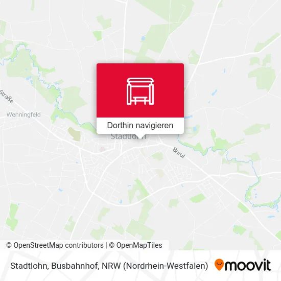 Stadtlohn, Busbahnhof Karte