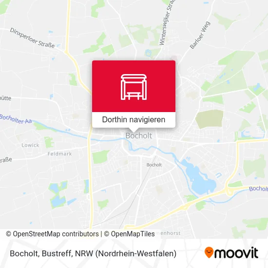 Bocholt, Bustreff Karte