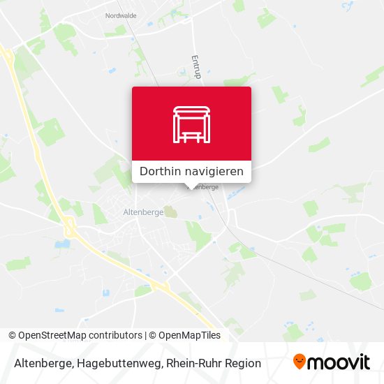 Altenberge, Hagebuttenweg Karte