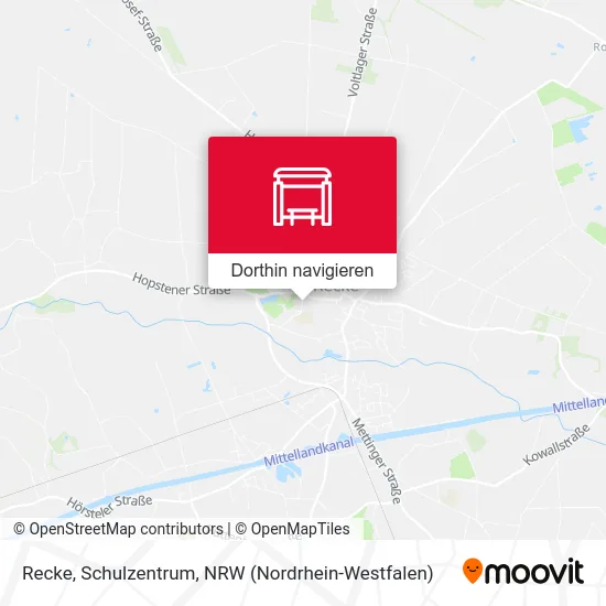 Recke, Schulzentrum Karte