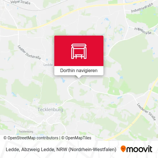 Ledde, Abzweig Ledde Karte