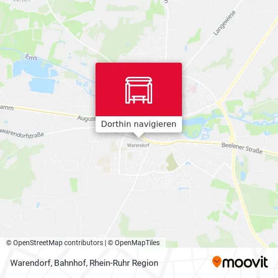 Warendorf, Bahnhof Karte