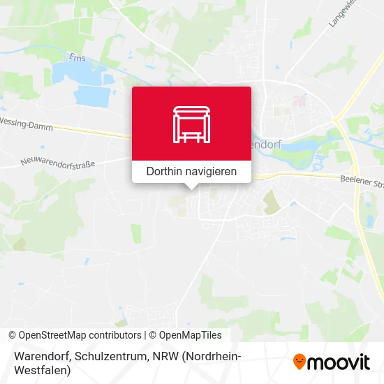 Warendorf, Schulzentrum Karte