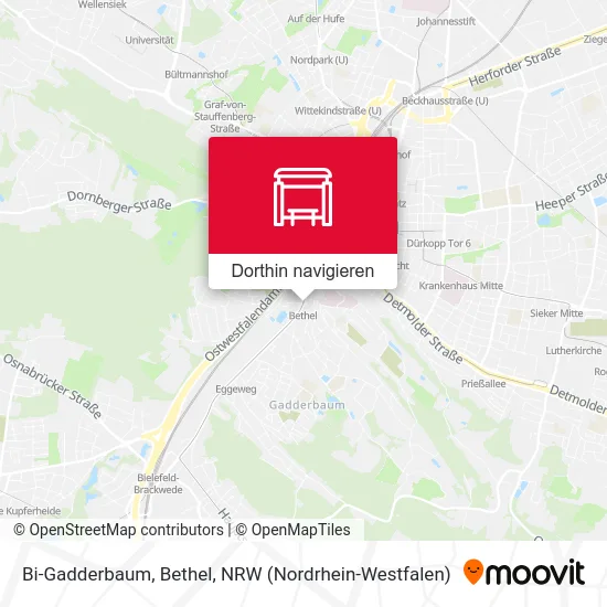 Bi-Gadderbaum, Bethel Karte