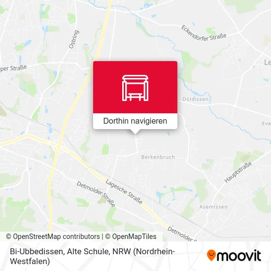 Bi-Ubbedissen, Alte Schule Karte