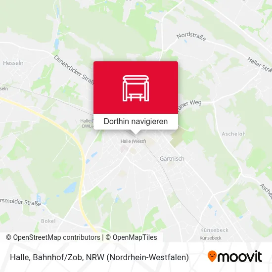 Halle, Bahnhof/Zob Karte