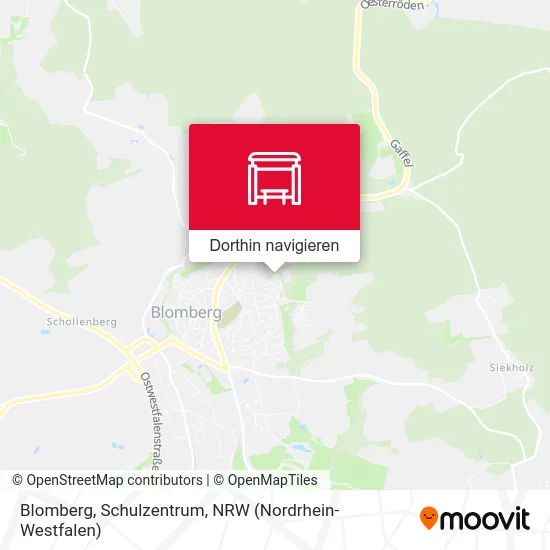 Blomberg, Schulzentrum Karte