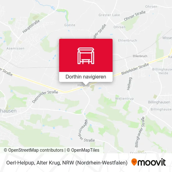 Oerl-Helpup, Alter Krug Karte