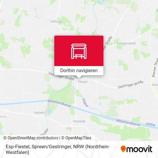 Esp-Fiestel, Spreen/Gestringer Karte