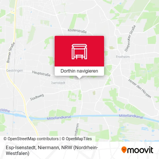 Esp-Isenstedt, Niermann Karte