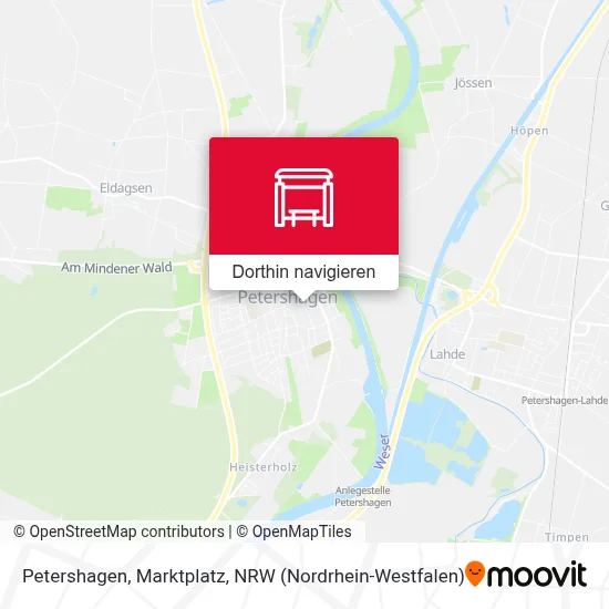 Petershagen, Marktplatz Karte