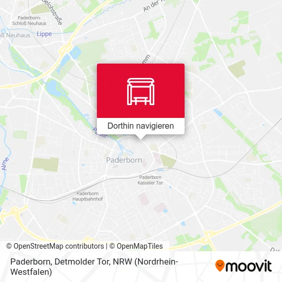 Paderborn, Detmolder Tor Karte