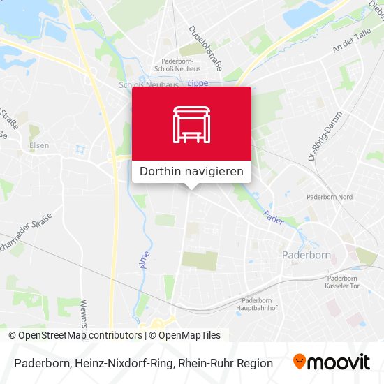 Paderborn, Heinz-Nixdorf-Ring Karte