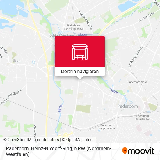 Paderborn, Heinz-Nixdorf-Ring Karte