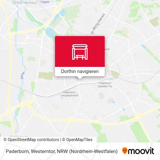 Paderborn, Westerntor Karte
