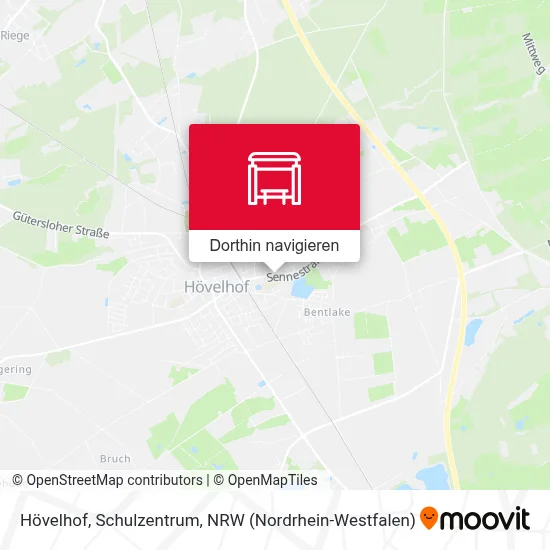 Hövelhof, Schulzentrum Karte