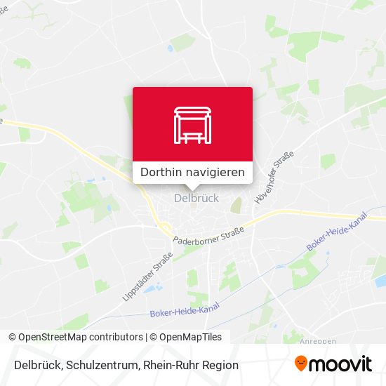 Delbrück, Schulzentrum Karte