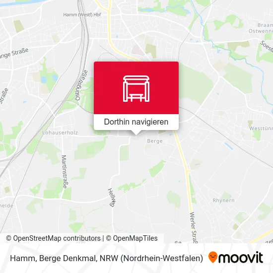 Hamm, Berge Denkmal Karte