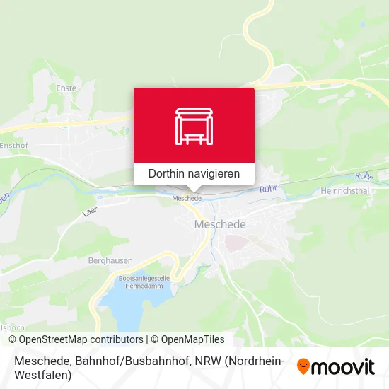 Meschede, Bahnhof/Busbahnhof Karte