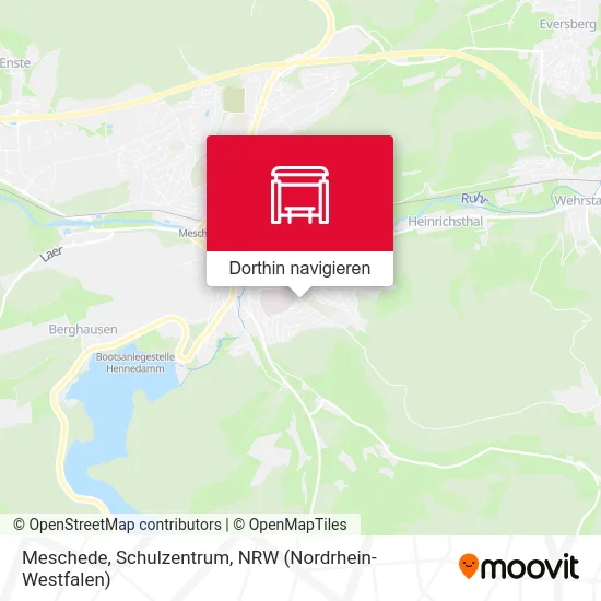 Meschede, Schulzentrum Karte