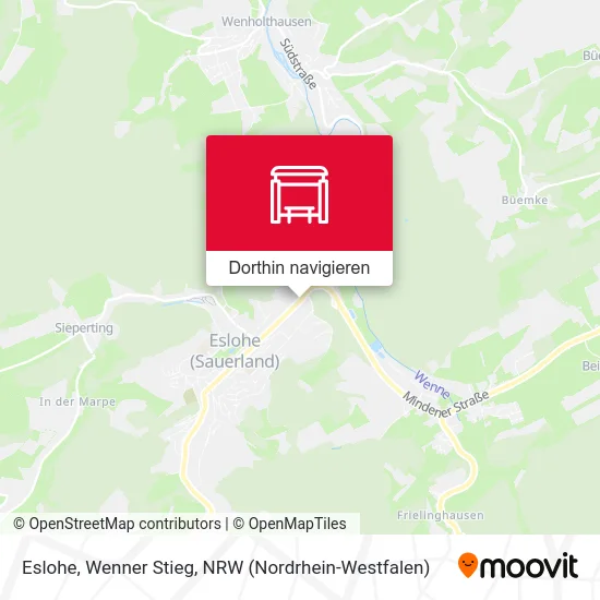 Eslohe, Wenner Stieg Karte