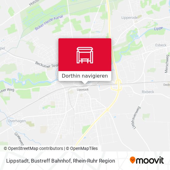 Lippstadt, Bustreff Bahnhof Karte