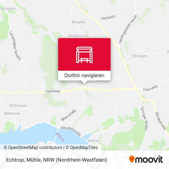 Echtrop, Mühle Karte