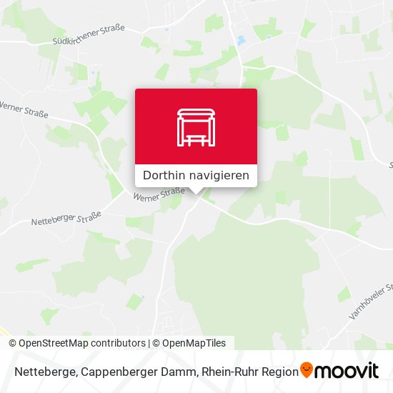 Netteberge, Cappenberger Damm Karte