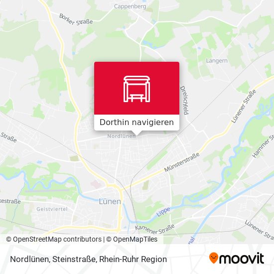 Nordlünen, Steinstraße Karte
