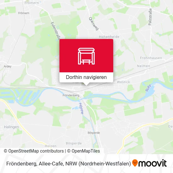 Fröndenberg, Allee-Cafe Karte