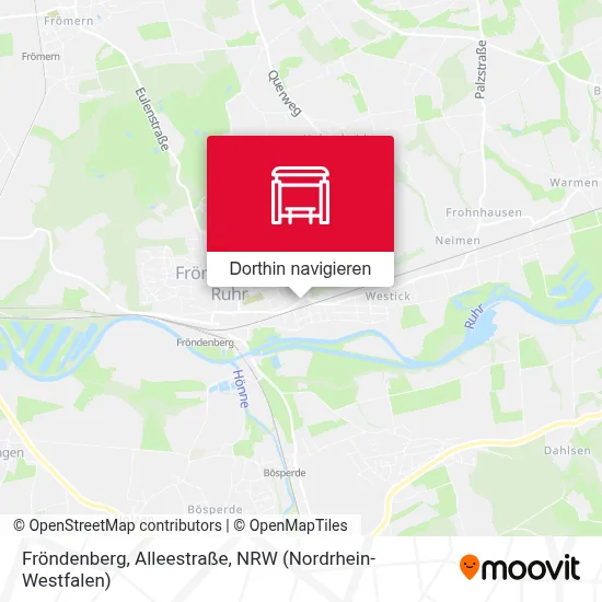 Fröndenberg, Alleestraße Karte