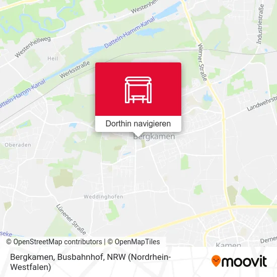 Bergkamen, Busbahnhof Karte