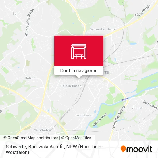 Schwerte, Borowski Autofit Karte