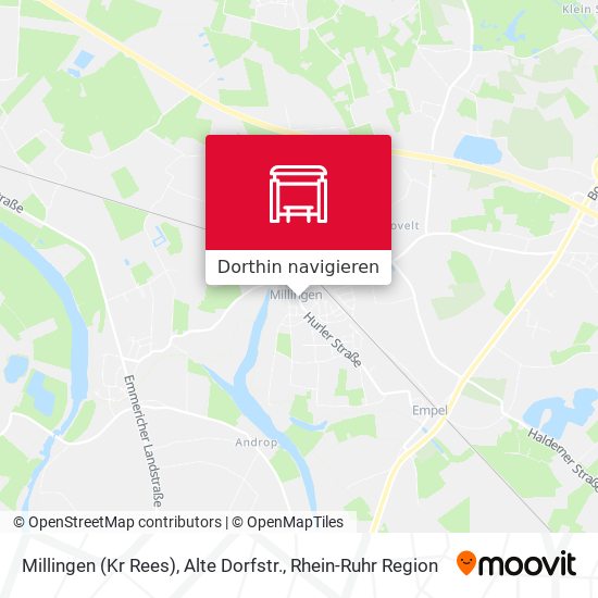 Millingen (Kr Rees), Alte Dorfstr. Karte