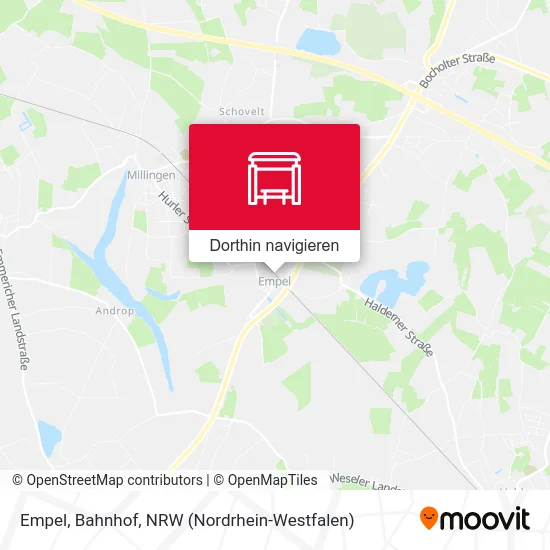 Empel, Bahnhof Karte