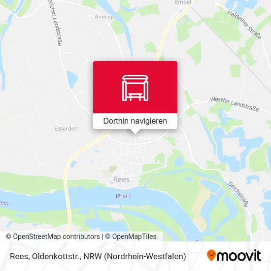 Rees, Oldenkottstr. Karte