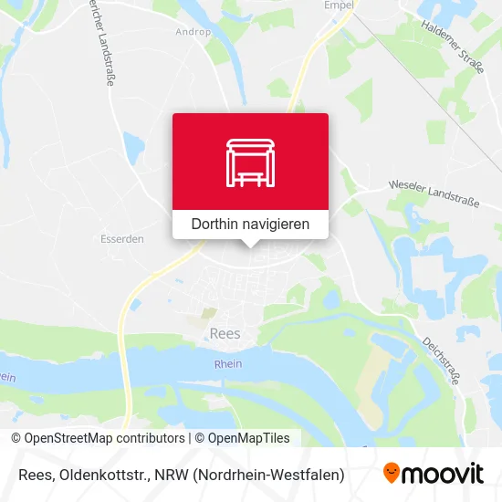 Rees, Oldenkottstr. Karte