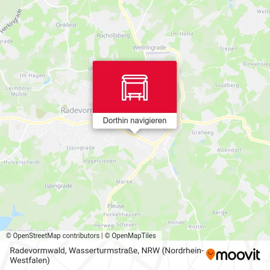 Radevormwald, Wasserturmstraße Karte