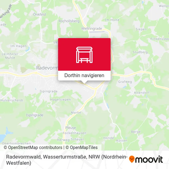 Radevormwald, Wasserturmstraße Karte