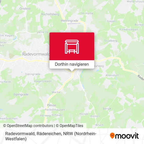 Radevormwald, Rädereichen Karte
