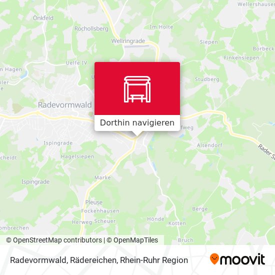Radevormwald, Rädereichen Karte