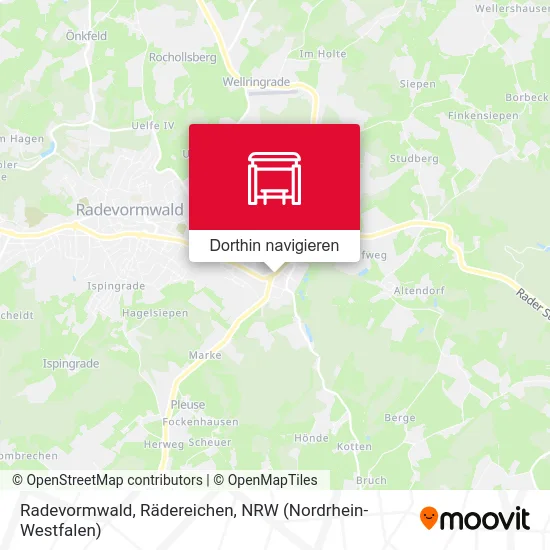 Radevormwald, Rädereichen Karte