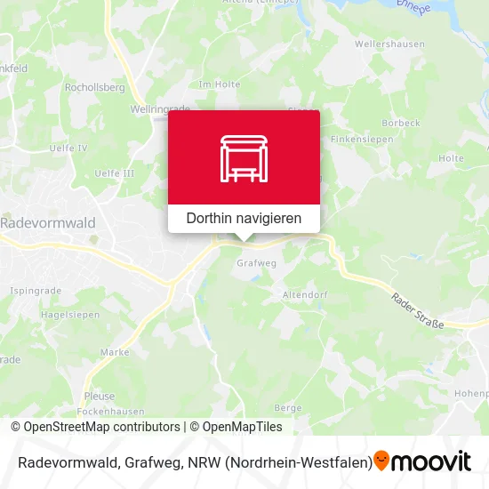 Radevormwald, Grafweg Karte